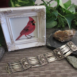 Northern Cardinal Framed Art Print: Miniature Bird Painting