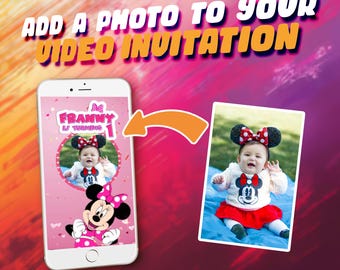 PHOTO ADD-ON - add a photo to your birthday video invitation