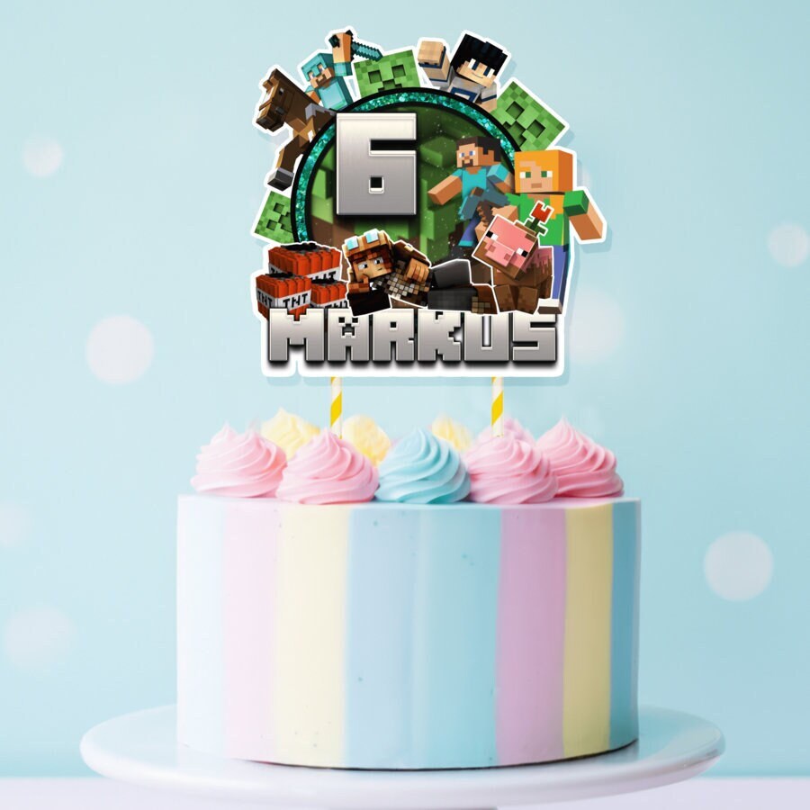 Personalized Digital Cake Topper
