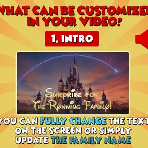 DISNEYWORLD*** LAND Ca*** LAND Paris*** Personalized DisneyWorld Trip Reveal Video - Mickey & Minnie Message for Kids image 4