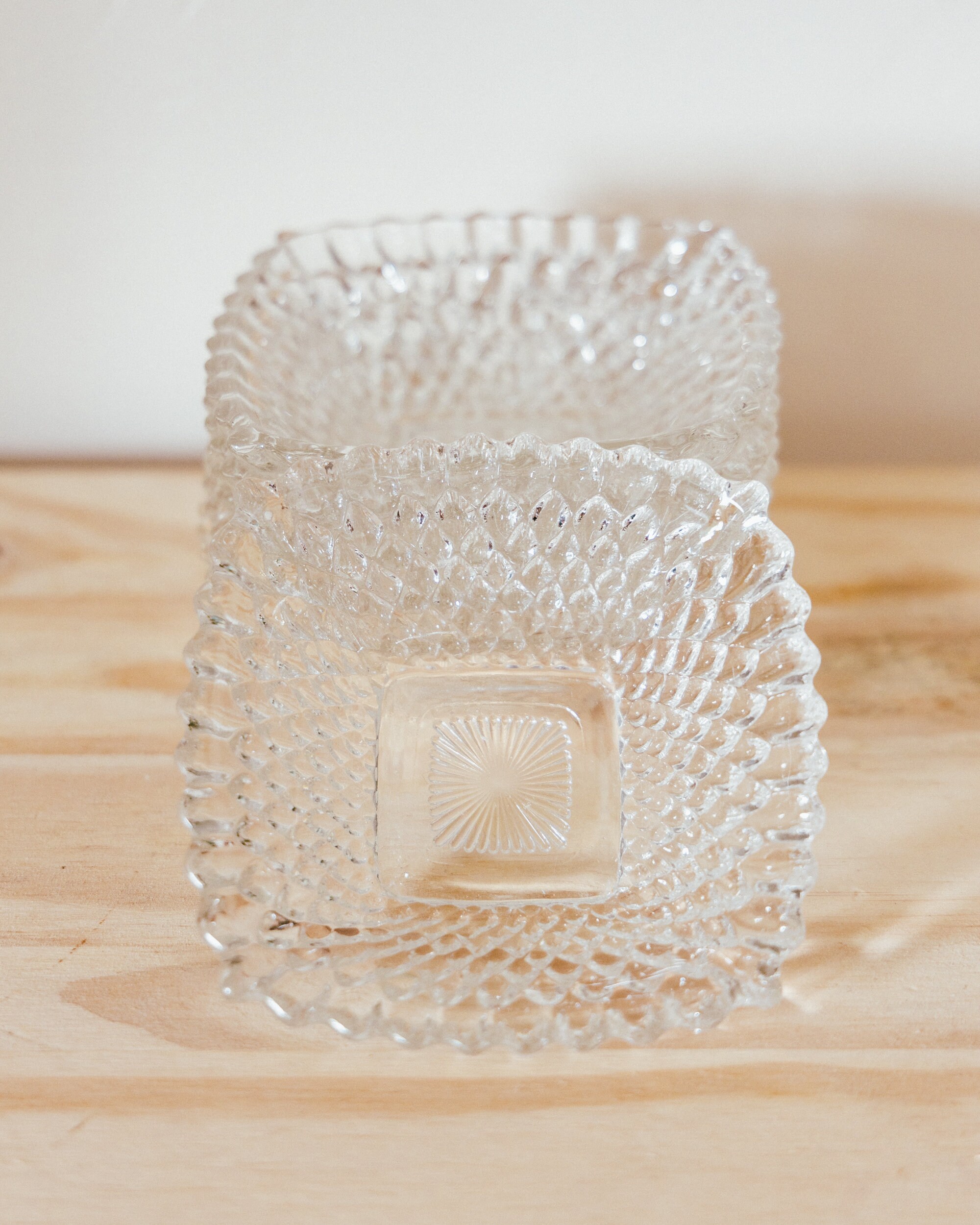 Vintage Glass Ashtray / Snack Bowl Etsy