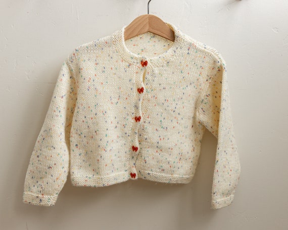 rainbow confetti cardigan