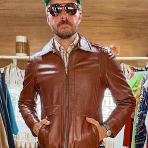 Reed Sportswear Leather Jacket - Etsy