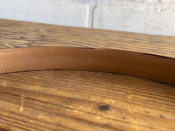 Vintage Leather Southwestern Western Belt - 38 - image 3
