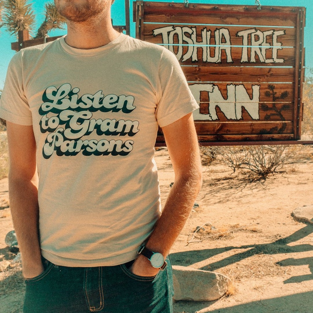 Listen to Gram Parsons Vintage Unisex Tee Shirt