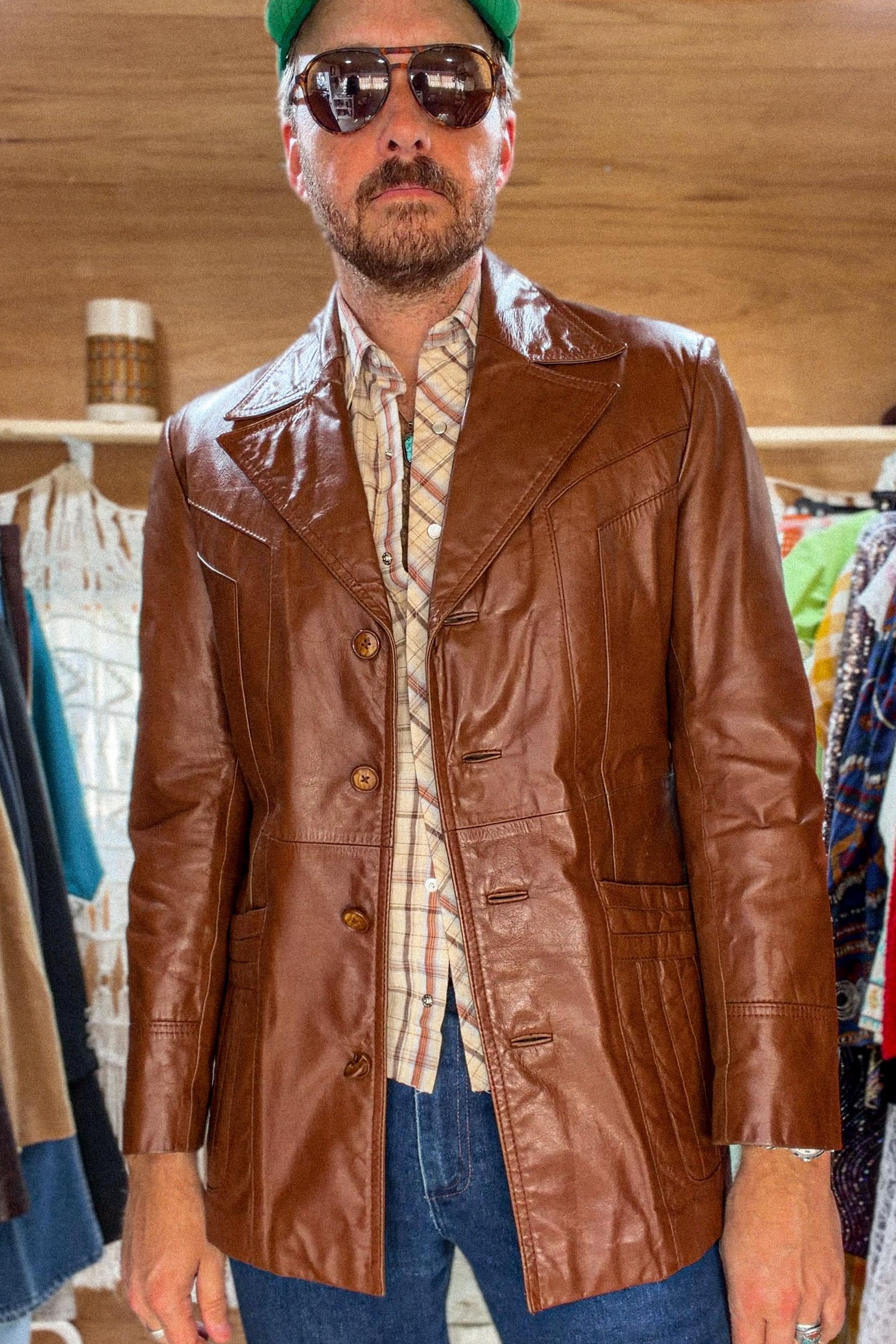 70s 80s Vintage Leather Jackets - Etsy