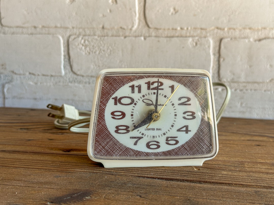 Vintage Ingraham Alarm Clock 1950s Etsy