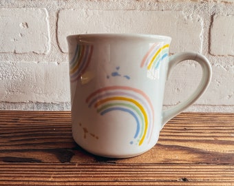 Vintage Pastel Rainbow Coffee Mug