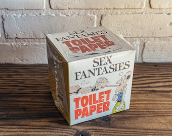Vintage 80s Sex Fantasies Toilet Paper Roll - Sealed NIB NEW Deadstock