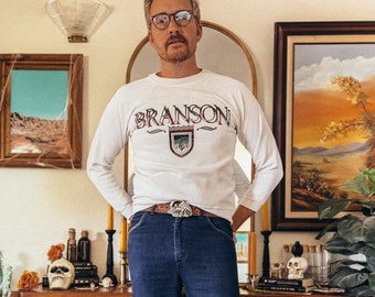 Vintage 90s Branson Missouri White Sweatshirt