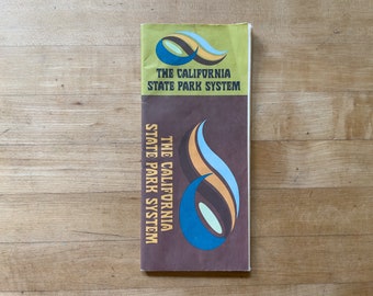 Vintage California State Parks System Map Brochure
