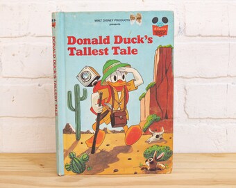 Vintage Donald Duck's Tallest Tale Children's Book Disney