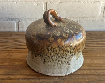 Stoneware Studio Pottery Food Cover Decor Vessel