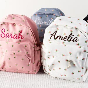 Embroidery Personalized Kids Backpack,Custom Kindergarten Toddler gifts, Kids School Bag, Monogram Backpacks for Girls Boys, Birthday Gifts