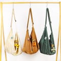 Corduroy Bag Crossbody Bag Casual Hobo Bag Shopping Bag Shoulder Bag Travel Crossbody Bag Everyday Tote,Gifts for Her,Handmade Cloth Pins