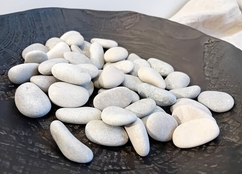 Rare Set of 50 Pcs Small Oval Flat Form Pebbles Stones for Art Supplies ...