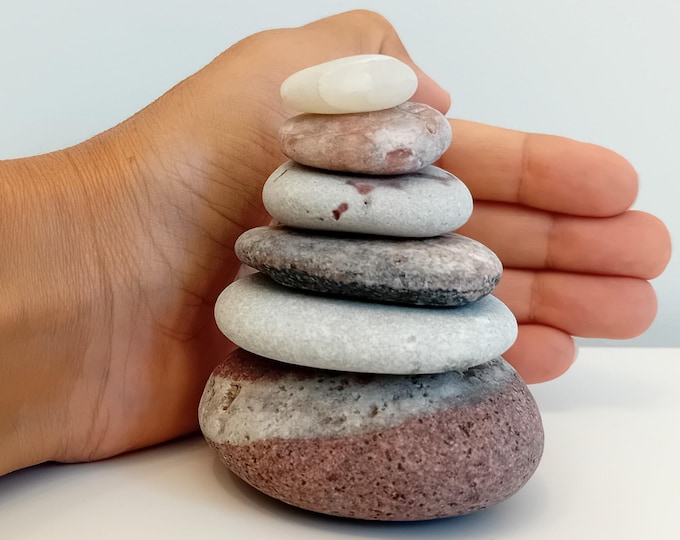 Rare Stones for Stacking Round Rocks Different Color Zen Garden Rocks ...