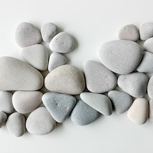 Rare set of 26 pcs flat decorative triangle sea stones Pebble art supplies Sustainable crafting Natural sea pebbles for various crafts