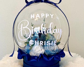 Personalized Birthday Gift: Unique Handmade Flowers Bobo Balloon