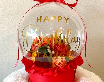 Personalized Birthday Gift: Unique Handmade Flowers Bobo Balloon