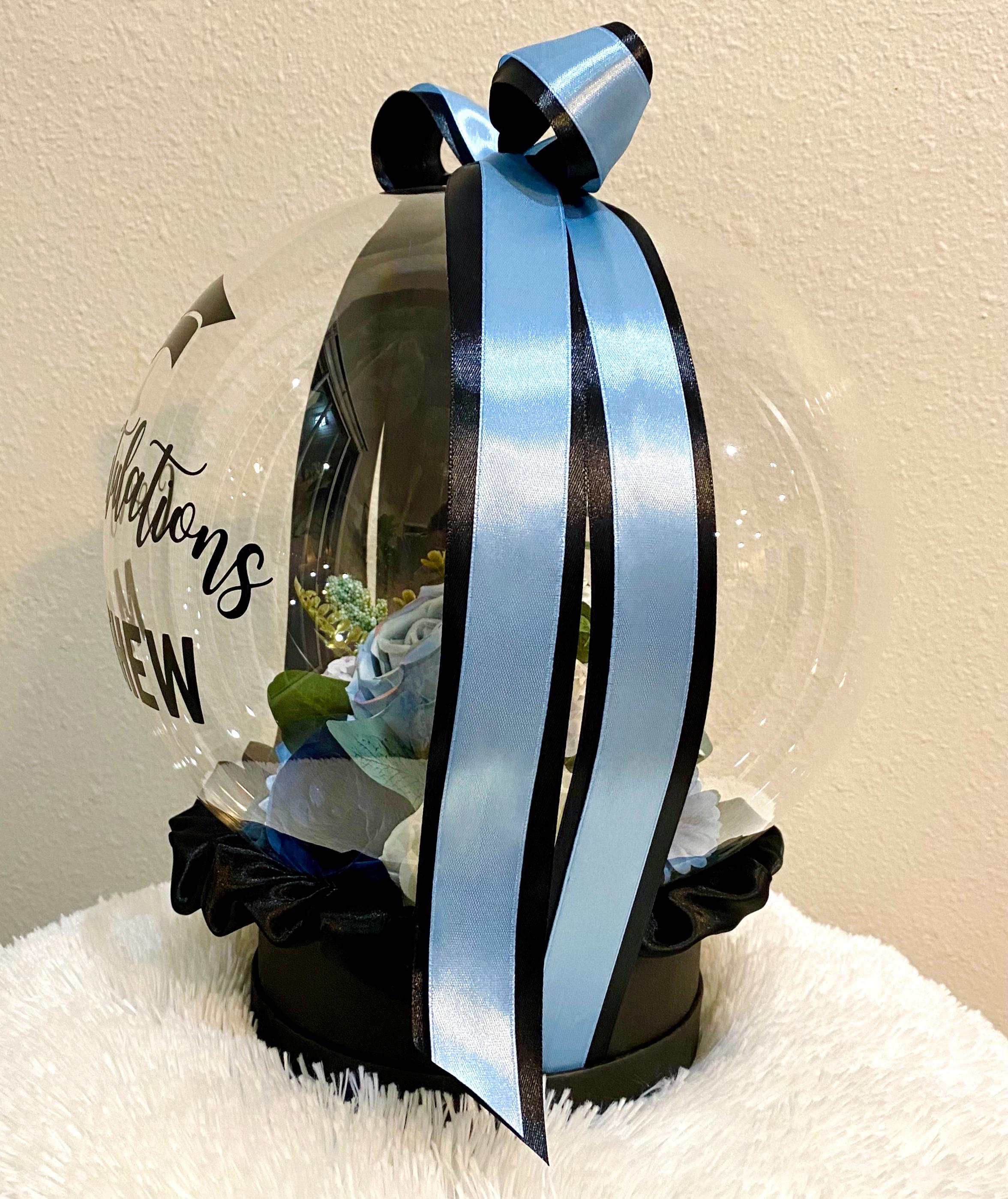 Personalized Graduation Balloon Gift: Handmade Floral Arrangement - Etsy