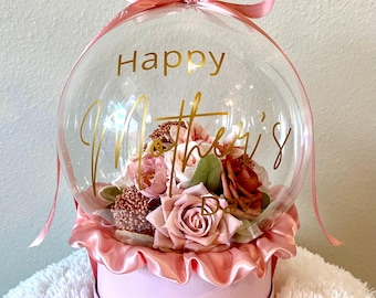 Personalized Mothers Day Gift: Unique Handmade Flowers Bobo Balloon
