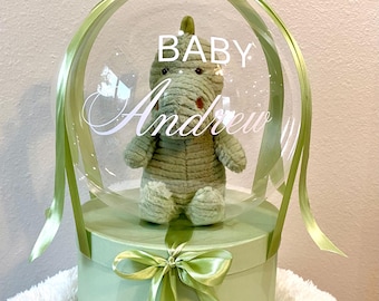 Personalized Baby Boy Gift – Newborn Handmade Unique Bubble Balloon, Whole Gift Box –  Baby Shower Present