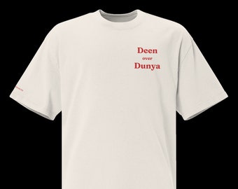 T-shirt oversize Deen over Dunya