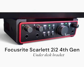 Focusrite Scarlett 2i2 4th Gen Under desk bracket/mount