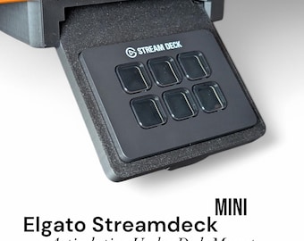 Elgato Streamdeck MINI 6-Key Under Desk Mount: Sliding Organizer