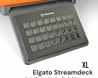 Elgato Streamdeck XL 32 Key Under Desk Mount: Sliding 45 Degree Tray