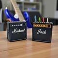 Personalized Pick Holder, Plectrum Display, Guitar Pick Holder Mini Amp • Cute Gift For Musicians with 8 Slots product logo