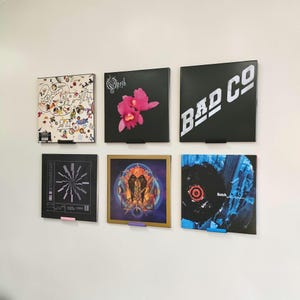 Vinyl Record Wall Display, Record Mount, Artistic Album Shelving