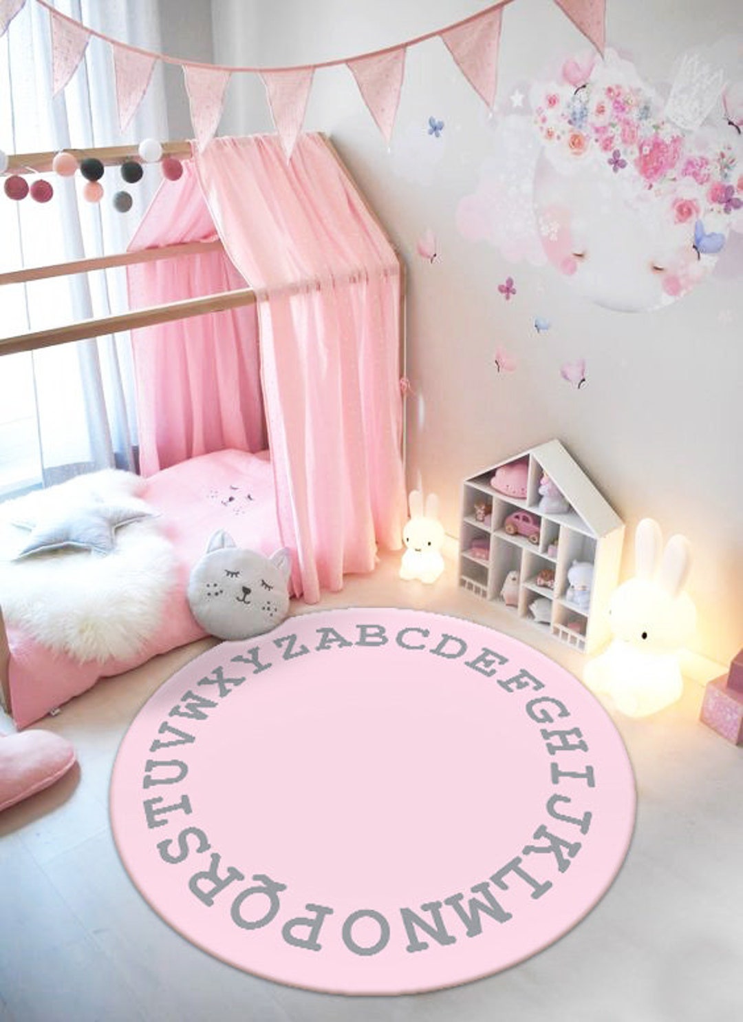 Round Carpet,round Letter Carpet,baby Room Carpet,special for Your ...