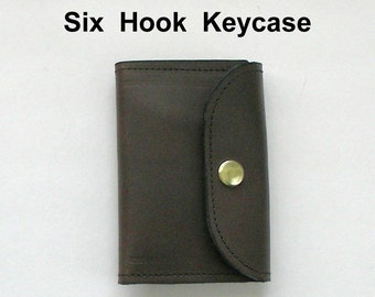 Leather Key Case, Classic key case in Brown or Black leather