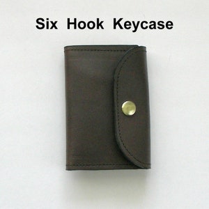 Leather Key Case, Classic key case in Brown or Black leather