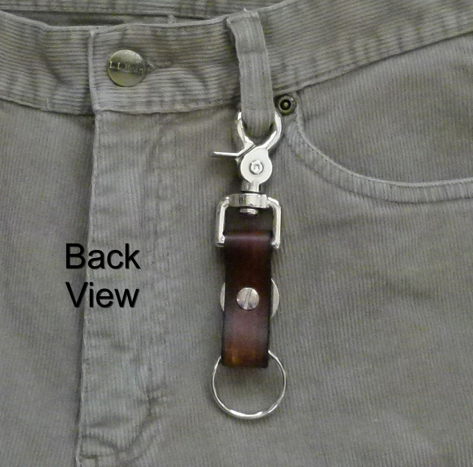 Leather Trigger Snap Key Ring Southwestern Leather Keyring Etsy