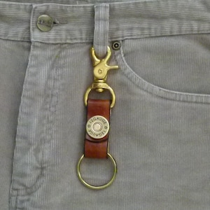 Trigger Snap Key Ring,  Hunter&#39;s Key Ring, Shotgun Shell Key Ring