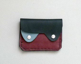 Earth Colors Leather  Wallet, Minimalist Leather Wallet, Small Leather Wallet