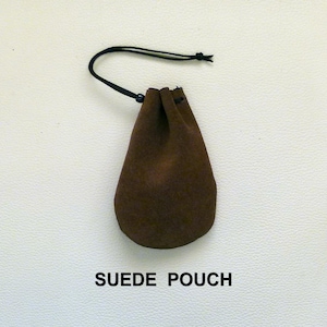Leather Drawstring Bag, Suede Leather Pouch, Suede Drawstring Pouch, Marble Pouch