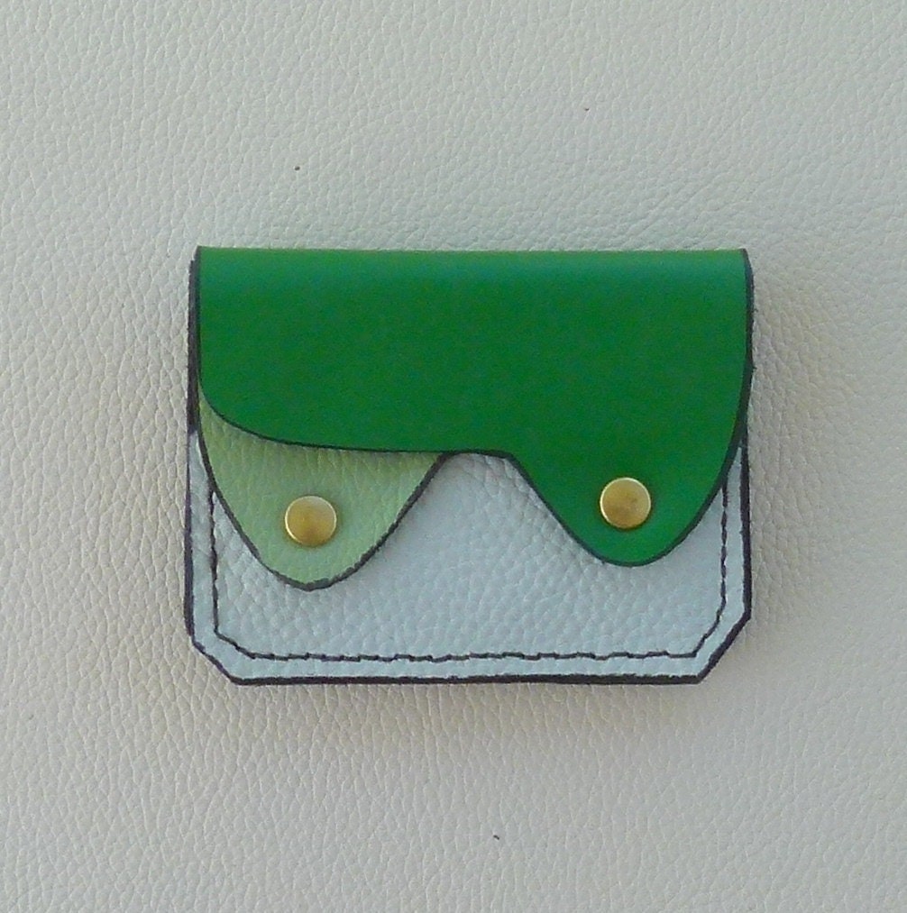 Small Leather Wallet Coin Purse Card Holder Minimalist Etsy