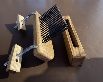 Handmade Medieval Hackle, Hardwood, for craft / re-enactment