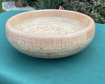 Recycled Material Bowl with Birch Plywood Base