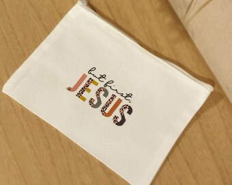 But First, Jesus - Christian Cosmetic Bag / Pencil Case