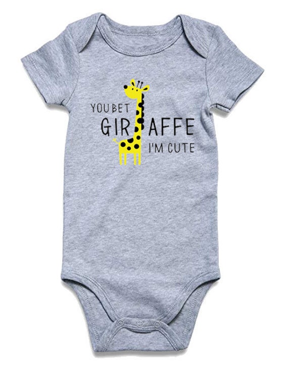 giraffe baby onesie