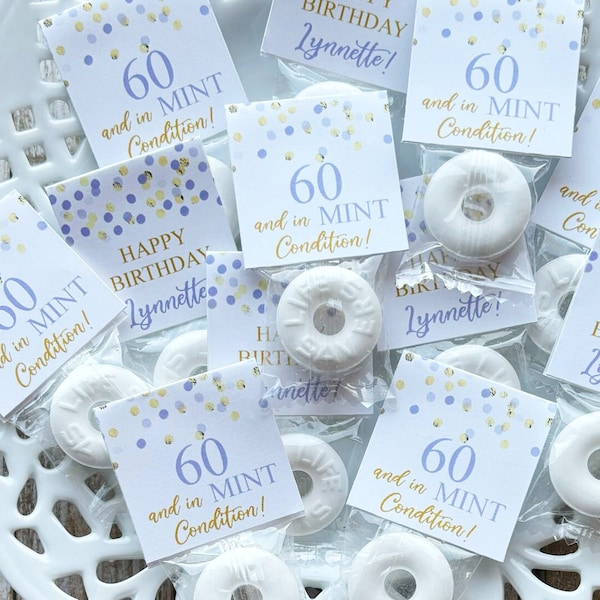 60TH BIRTHDAY PARTY FAVORS Etsy