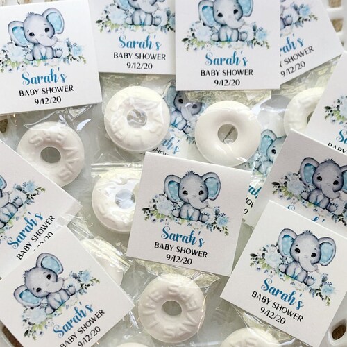 Baby Shower Mint Favors Boy Baby Shower Custom Shower Mints Etsy