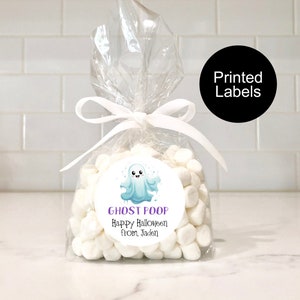 Halloween Labels, Ghost Poop, Favors for Guests, Halloween Stickers, Classroom Party Snacks, Custom Printed Labels, Trick or Treat Gift