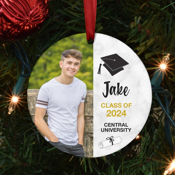 Personalized Christmas Ornament Graduation Etsy