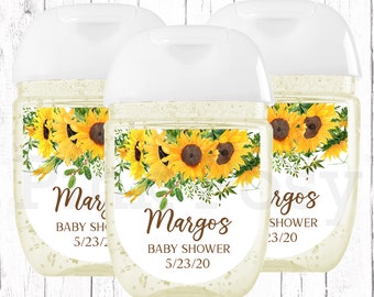 sunflower baby shower favors